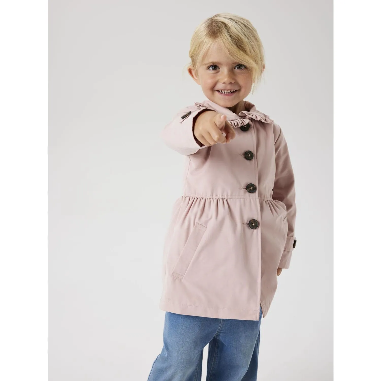 brand - new Daily Comfort Name It Pale Mauve Madelin Trenchcoat Noos