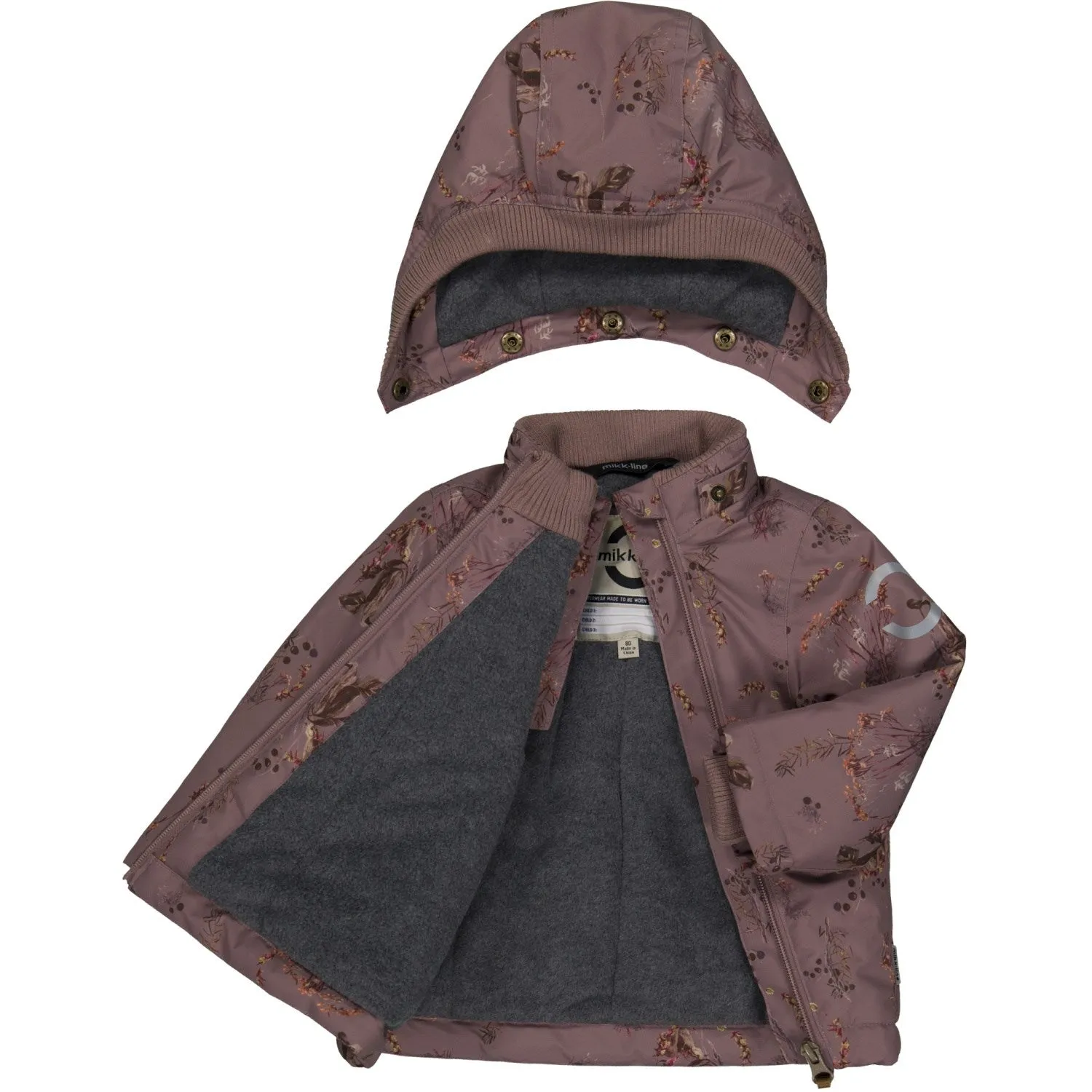 Windproof Design Mikk-Line Twilight Mauve Polyester Jacket AOP