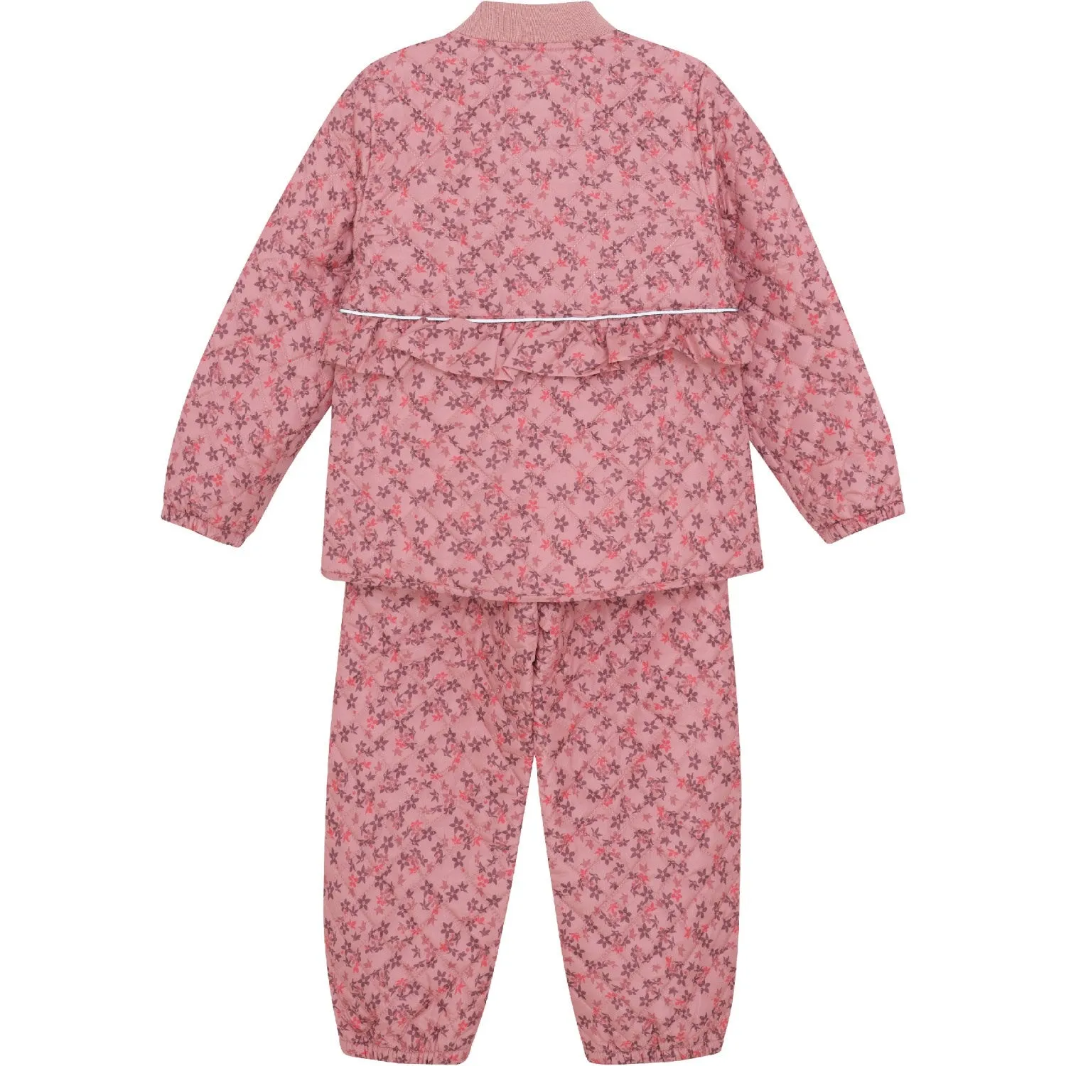 Roll-Up-Sleeve CeLaVi Peach Blossom Thermal Set - AOP