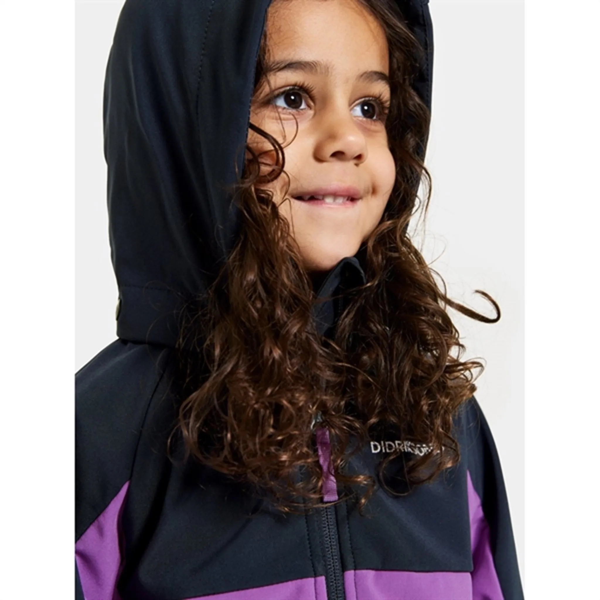Didriksons Tulip Purple Troel Kids Jacket Free Motion Design High-Tech Fabric