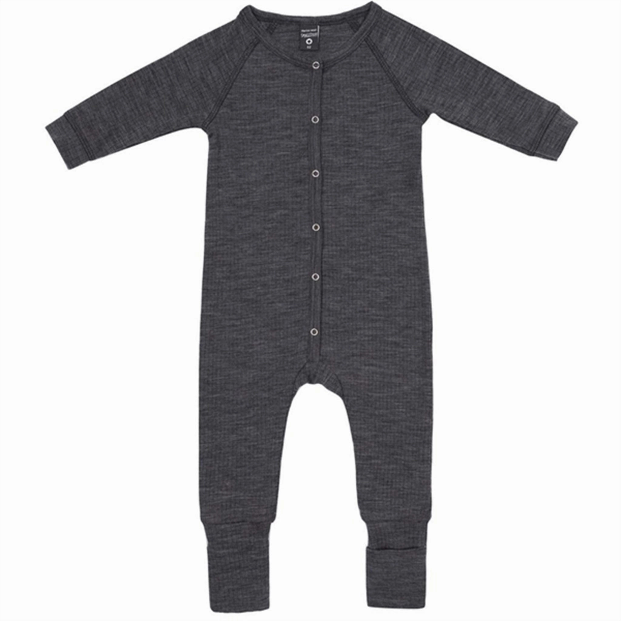 Smallstuff Wool Drop Needle Night Suit Dark Grey Daily Model