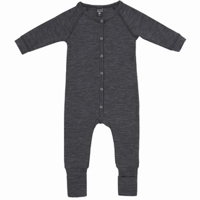 Smallstuff Wool Drop Needle Night Suit Dark Grey Daily Model