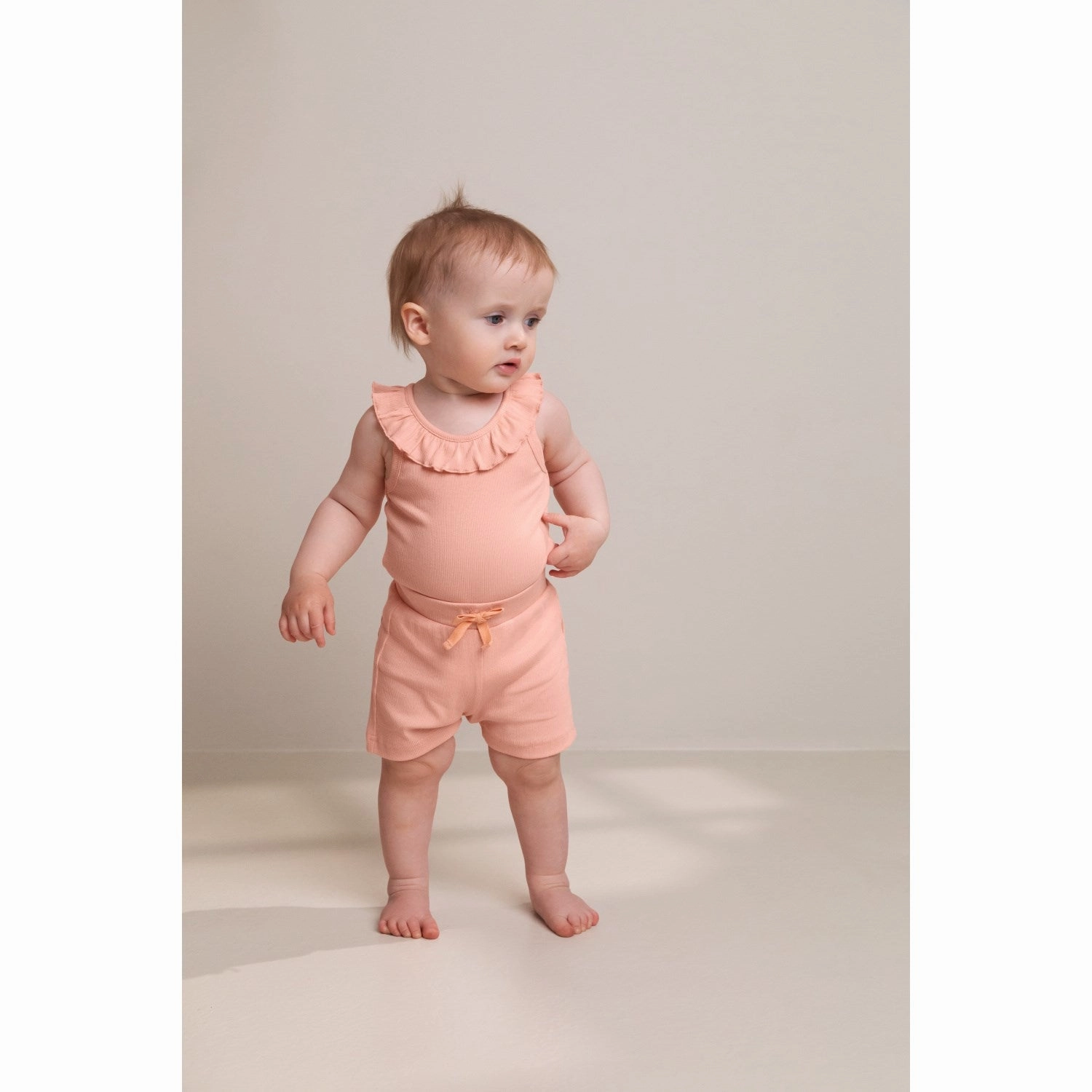 Wedges Lightweight Feel MarMar Modal Fine Rib Soft Coral Paulo Shorts