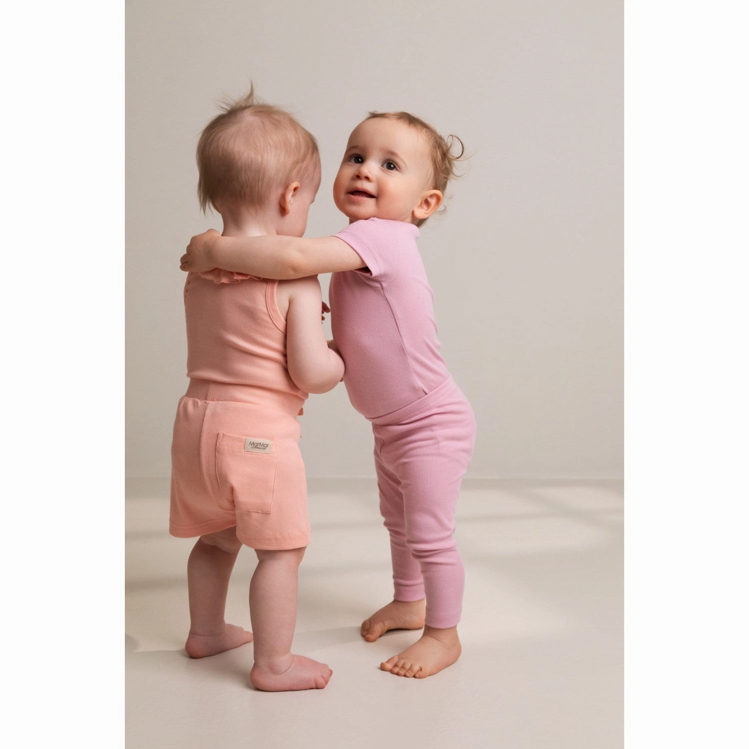 Breathable Side Vents MarMar Modal Fine Rib Soft Coral Paulo Shorts