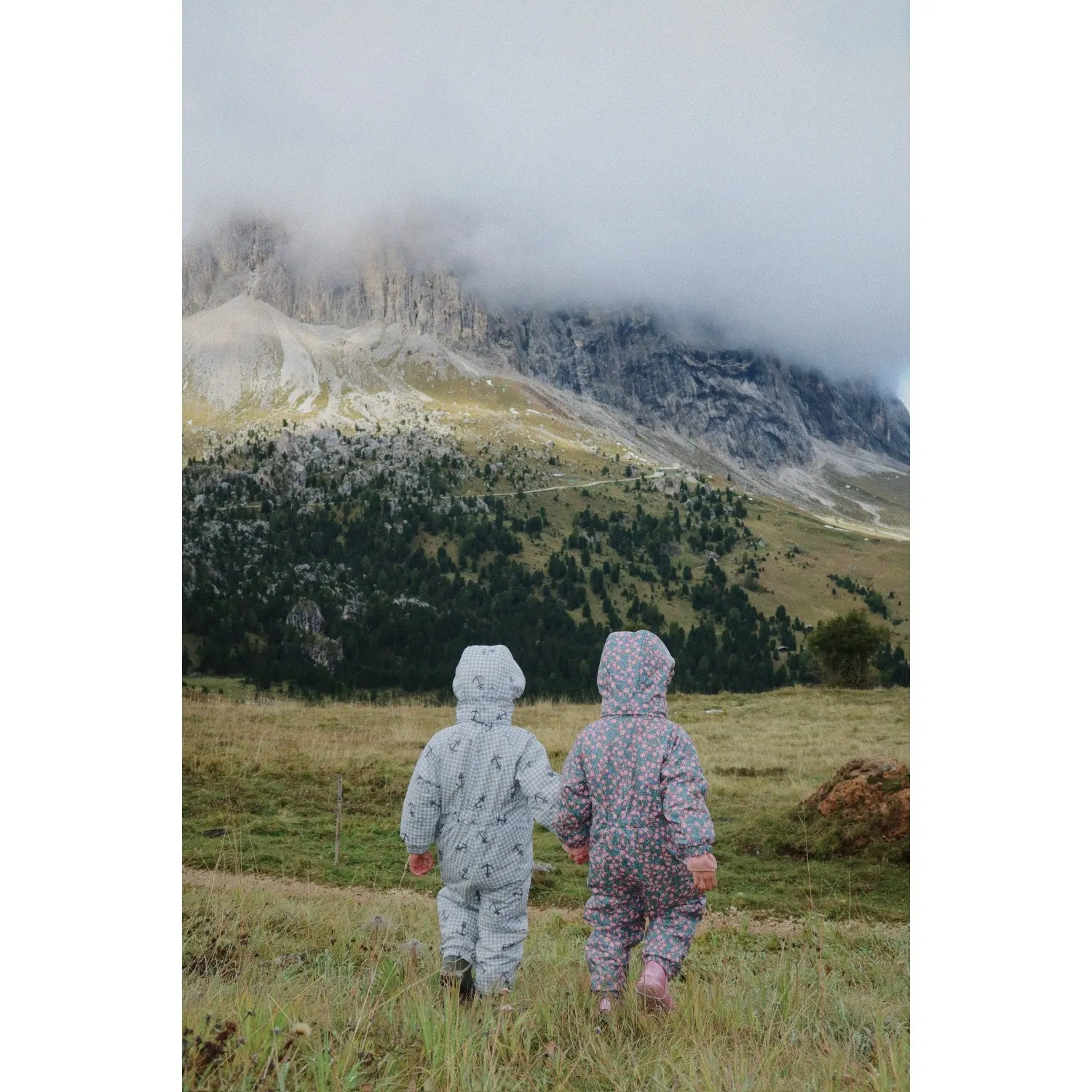 Box-Pleat Low-Collar Konges Sl?jd Kyoto Rain Snowsuit