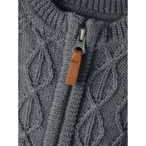 Name it Iron Gate Wrilla Wool Knit Onesie Chain-Detail