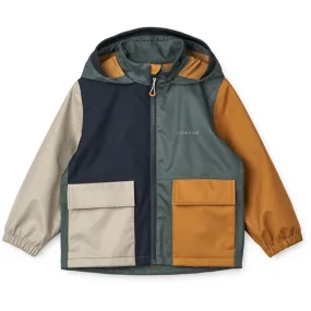 Liewood Whale Blue Multi Mix Aron Jacket Condition Compression Storage Sack