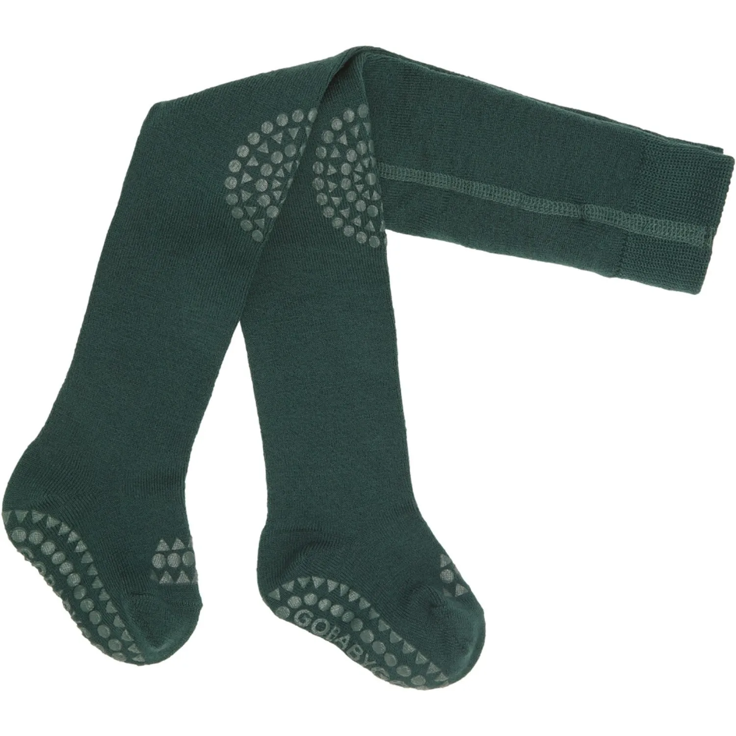 Gobabygo Forest Green Crawling Tights Bamboo Urban