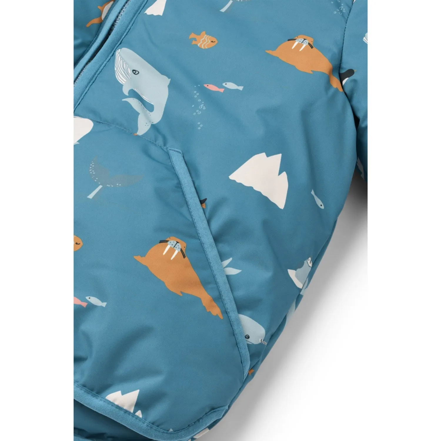 Fold-Over-Detail Side-Pocket LIEWOOD Arctic Sea / Ocean View Brantley Jacket