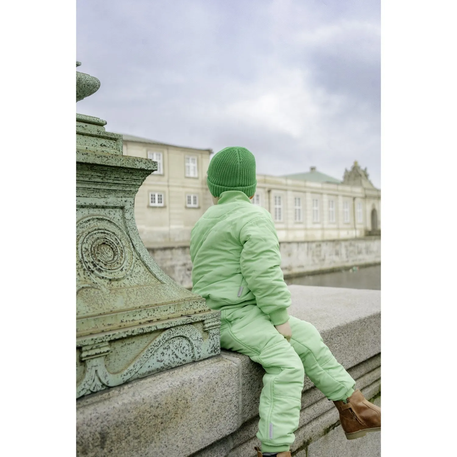 Striped-Pattern MarMar Thermo Fresh Mint Oki Jacket Outerwear