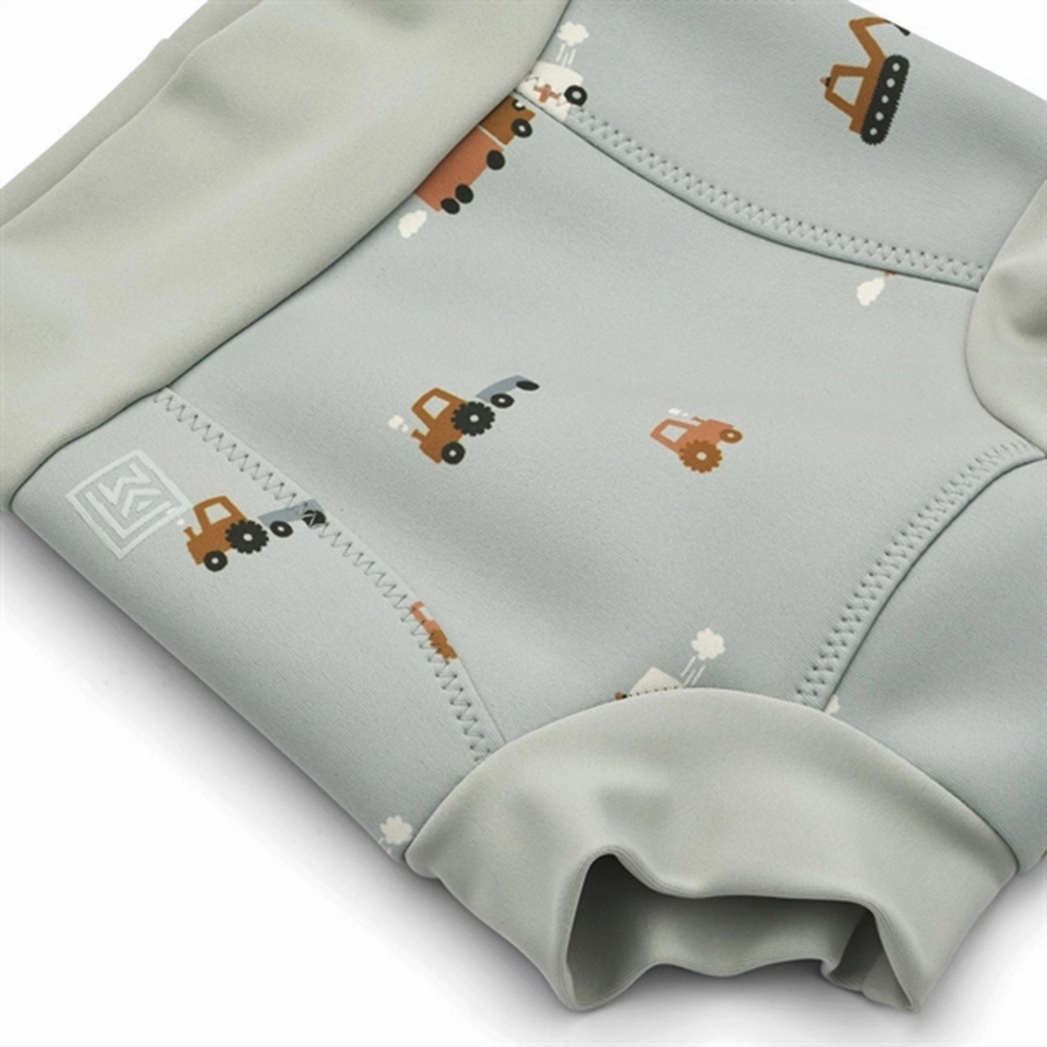 Liewood Valentin Nappy Swim Pants Vehicles/Dove Blue Buckle-Adjustment