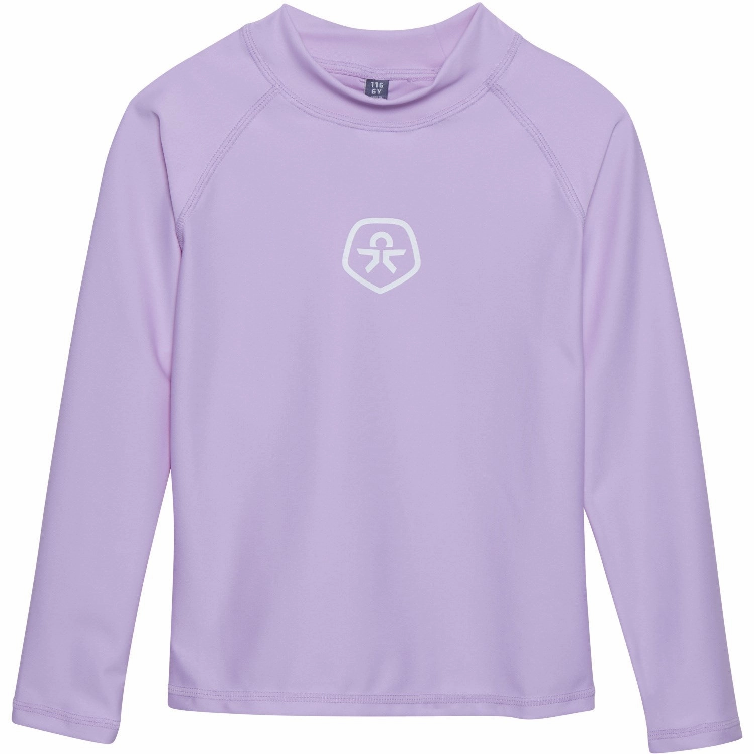 Anti Sag Fabric Sweat Wicking Backing Color Kids Lavender Mist T-Shirt L/S - Solid