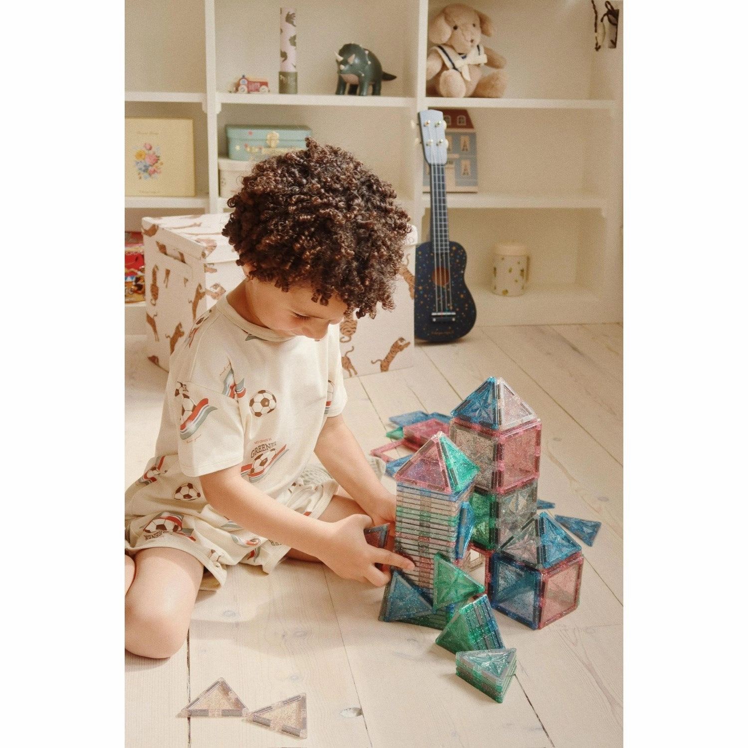 Konges Sl?jd Kick It Basic Set Gots Bold Statement plain shorts