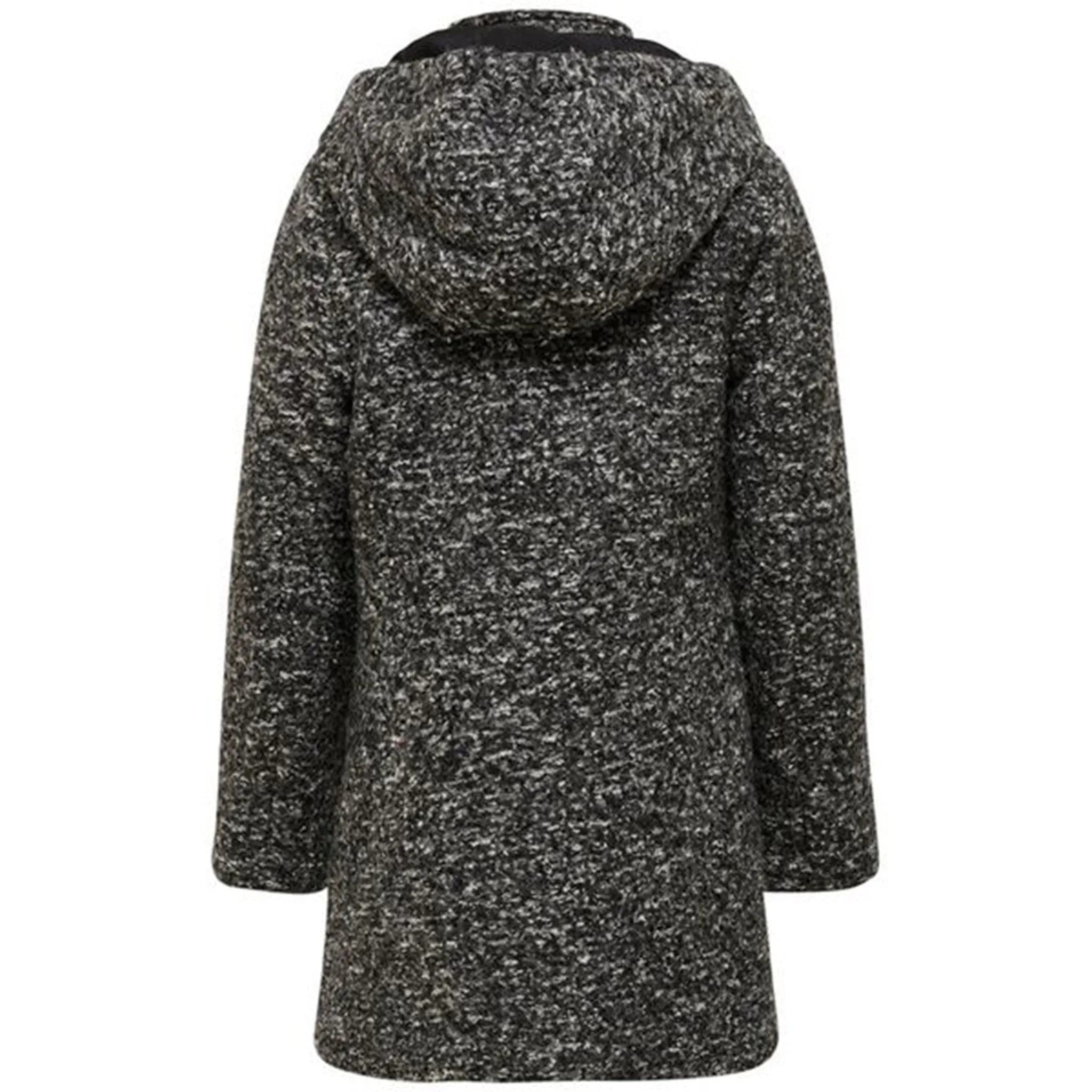 LowProfile Seam Design Simple Layer Kids ONLY Dark Grey Melange Sedonna Boucle Wool Jacket