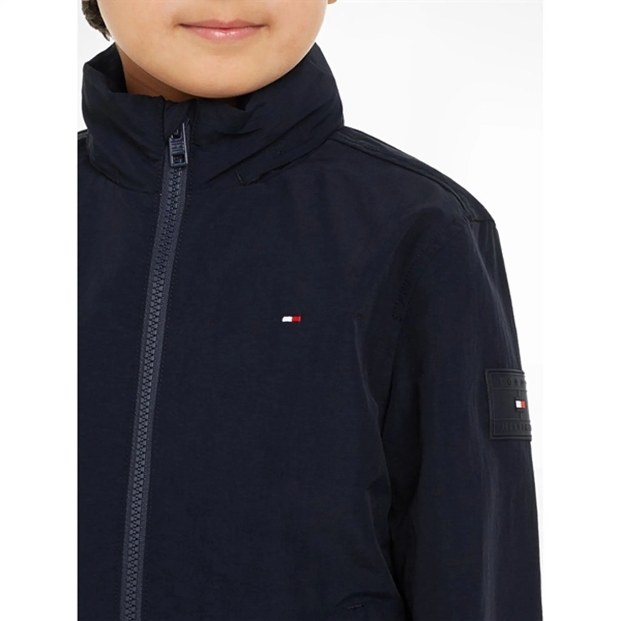 Tommy Hilfiger Essential Jacket Desert Sky Zippered Vents sports event