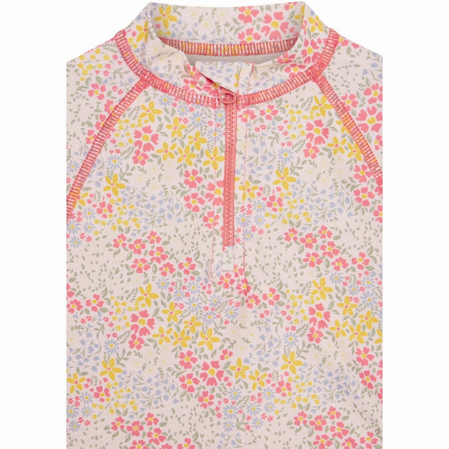 Ocean Holiday Playful Patterns Hust & Claire Soft Pink Maiak Swim Blouse