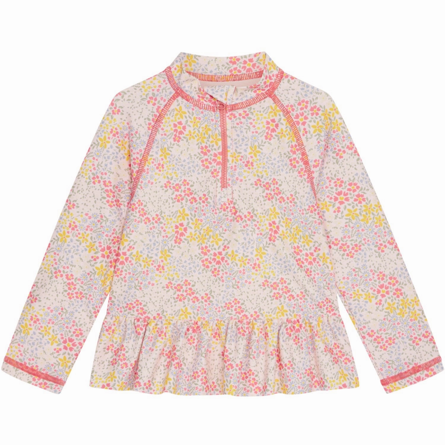 Reinforced Stitching Soft Elastic Edging Hust & Claire Soft Pink Maiak Swim Blouse