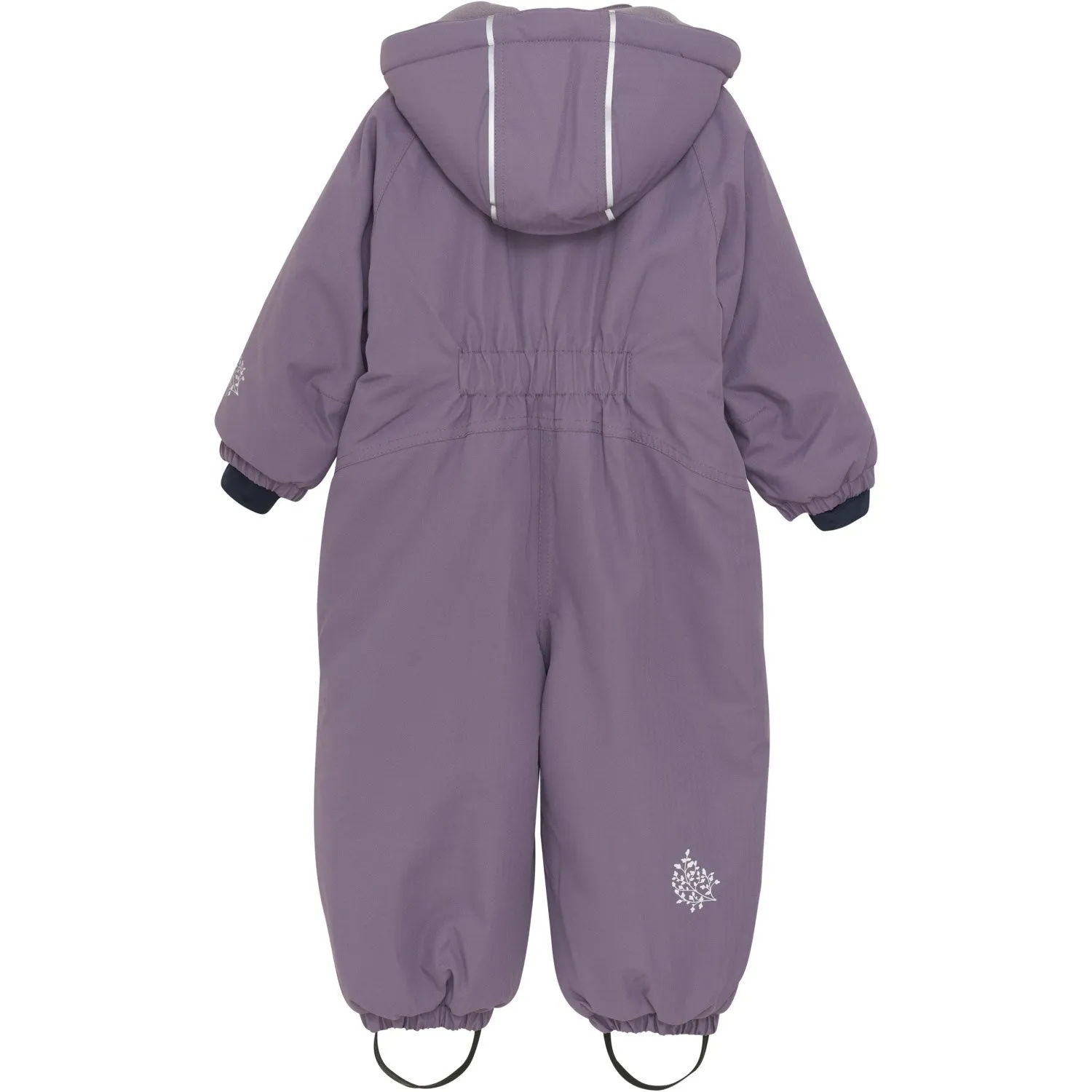 Metallic-Shine Layering-Piece Minymo Purple Sage Snow Suit
