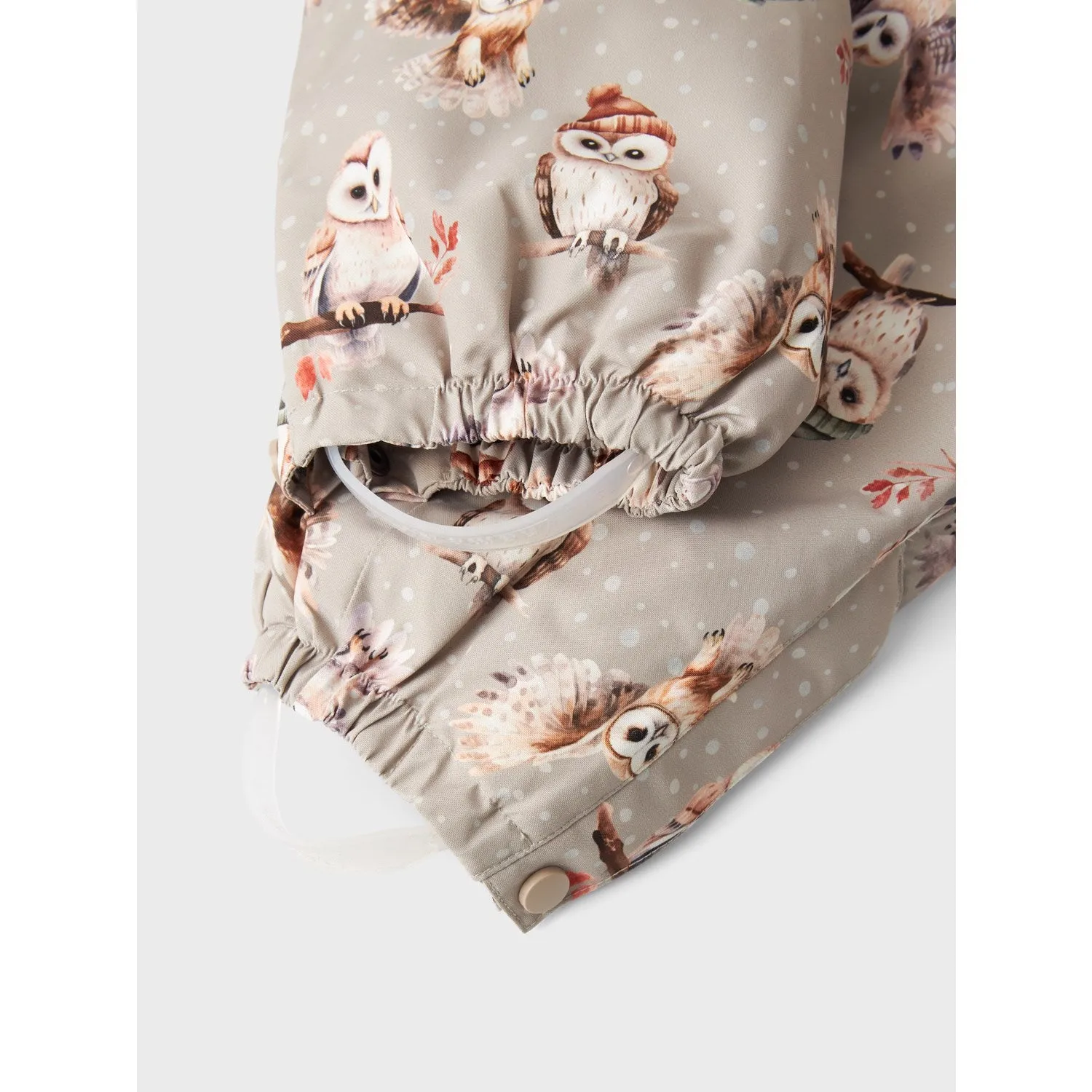 Trend-Inspired Keyhole-Back Name It Pure Cashmere Owl Snow10 Snowsuit AOP Fo