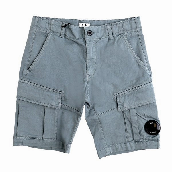 Midweight Texture C.P. Company Turbulence Grey Bermuda Shorts