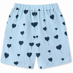 Double Stitched Seams dress shirt Fliink Dream Blue Love Shorts