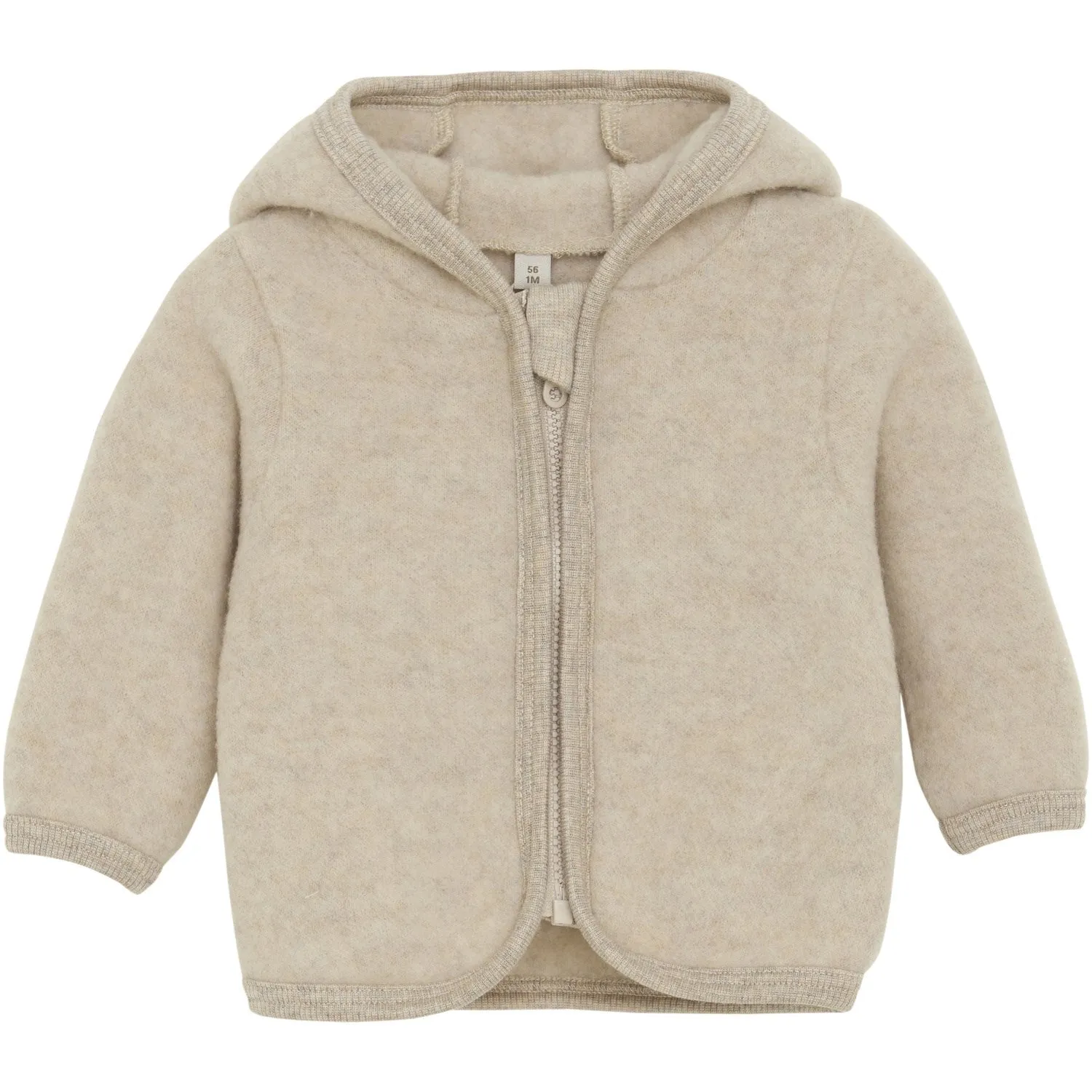 Essential Style Huttelihut Camel Melange Jacket Ears Wool Fleece
