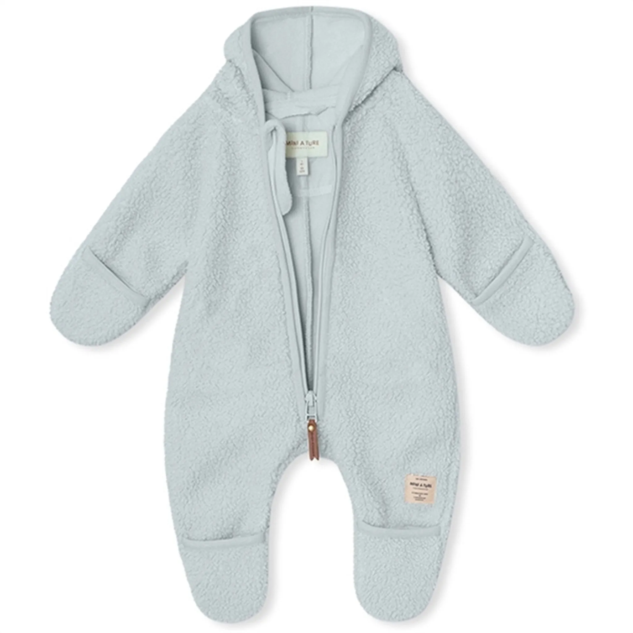 MINI A TURE ADEL Fleece Driving Suit Pearl Blue Convertible-Sleeve