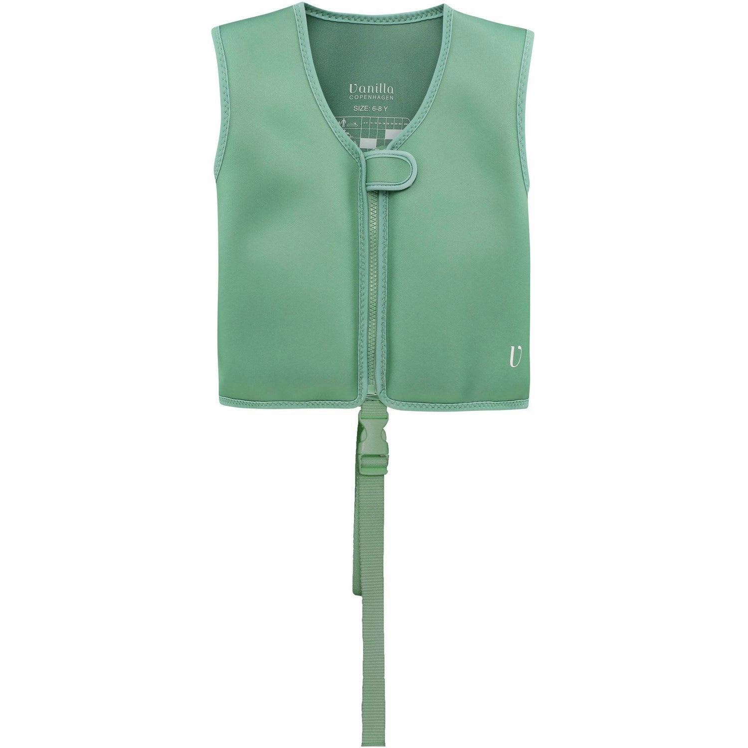 Vanilla COPENHAGEN Fern Green Swim Vest Neo Stretch Fabric