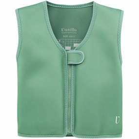 Vanilla COPENHAGEN Fern Green Swim Vest Neo Quick Pull Zipper Stretchable-Fabric