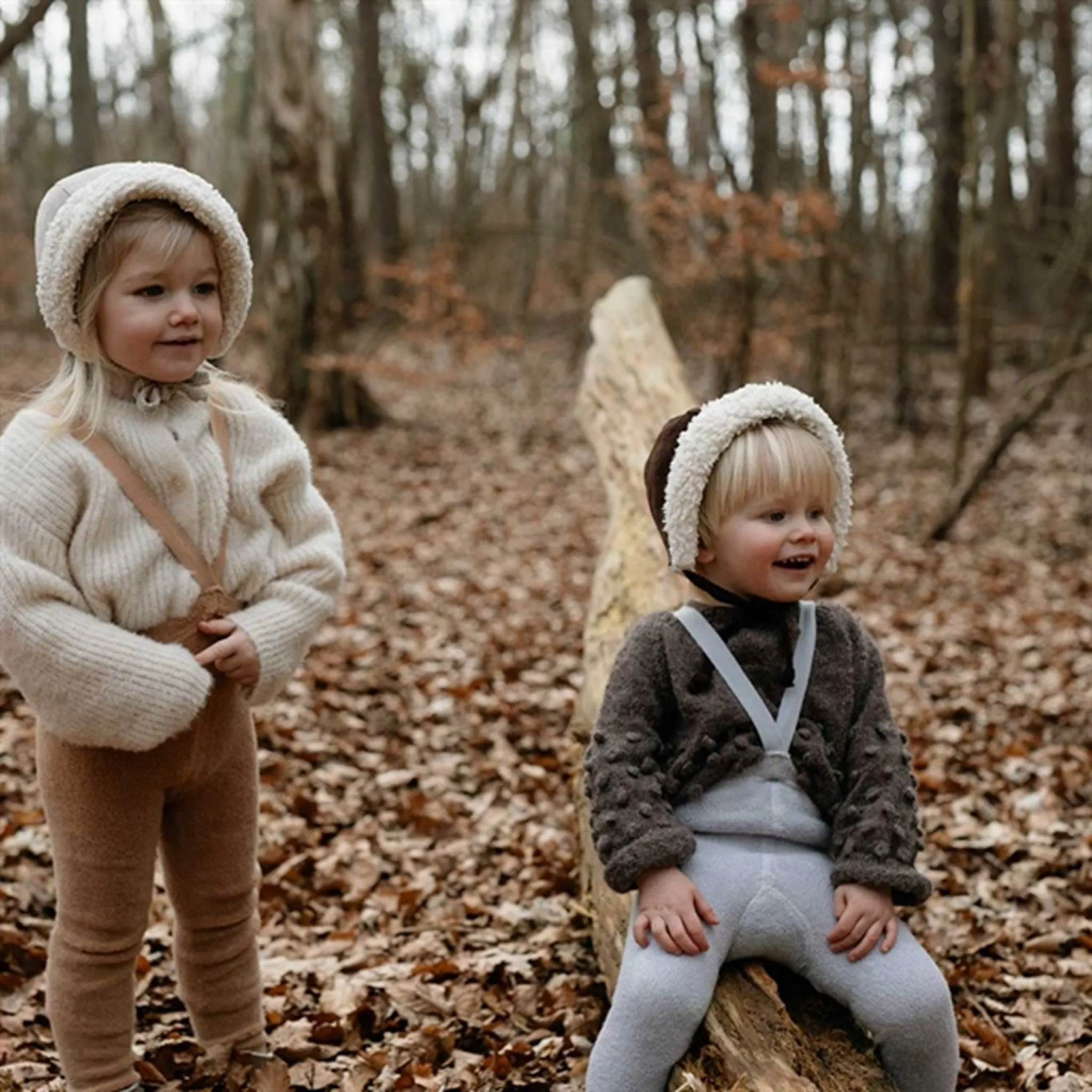 Zip fly Neutral Color Silly Silas Teddy Warmy Footed Tights Grey