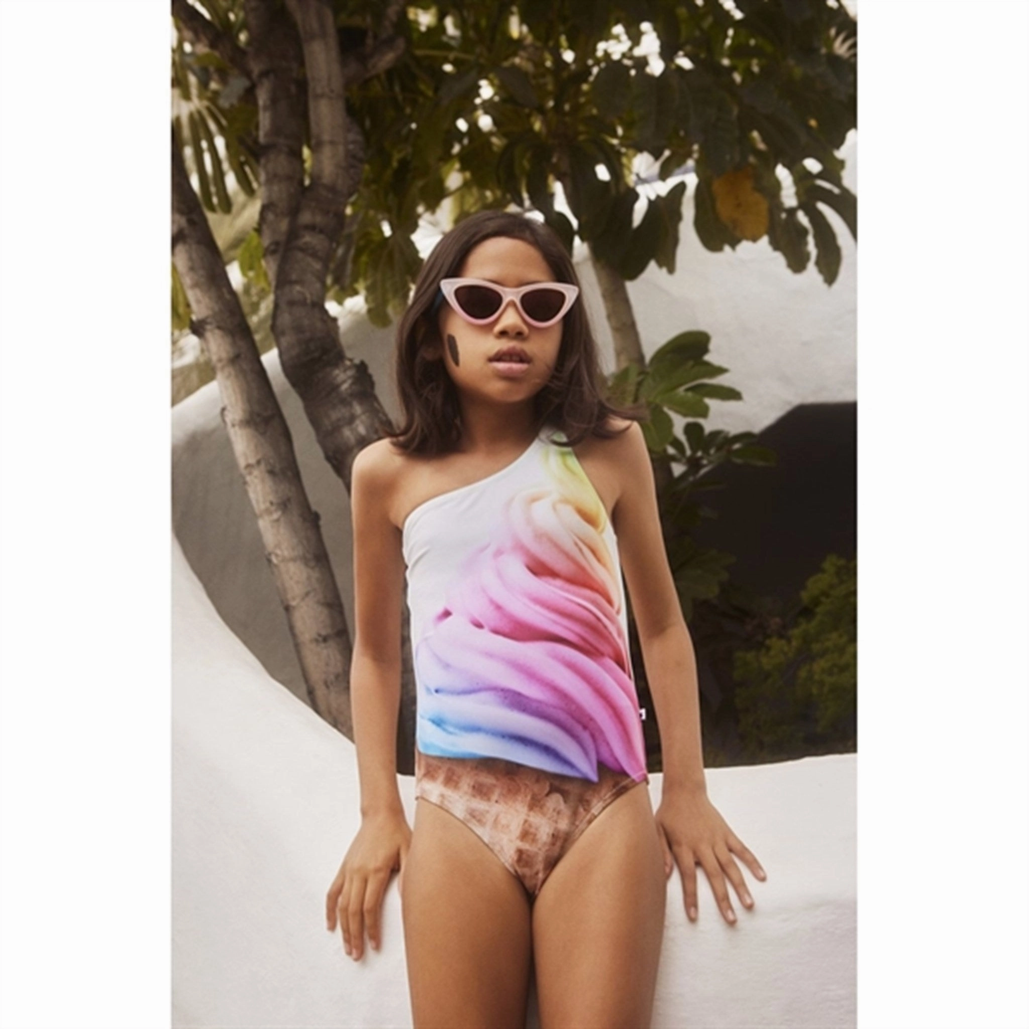 Durable Closure Tropical Escape Molo Rainbow Softice Nai Swimsuit
