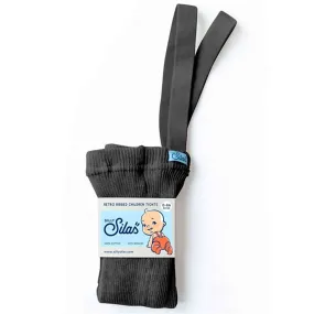 Silly Silas Footed Tights Dark Grey Breathable Performance