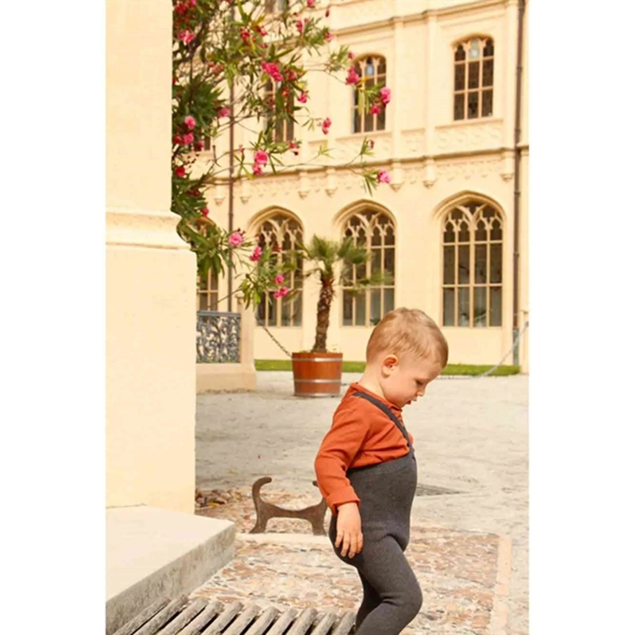 Silly Silas Footed Tights Dark Grey Non-See Through