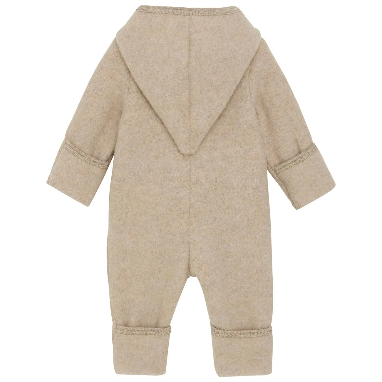 Huttelihut Camel Melange Pram Suit Pixie Wool Fleece Classic and simple shirt Non-Pilling