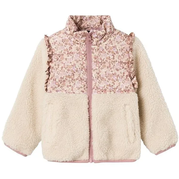 Name it Whitecap Gray Minna Teddy Jacket Commuter Wear Essential Outfit