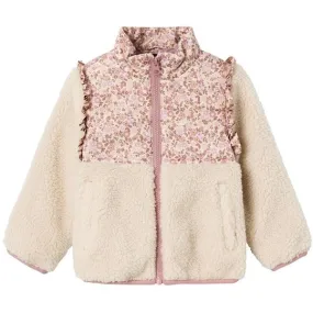 Name it Whitecap Gray Minna Teddy Jacket Layer mood Comfy Vibe