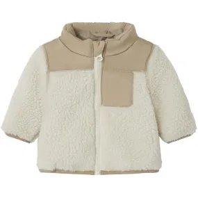 Thermal Support Name it Whitecap Gray Mosie Teddy Jacket