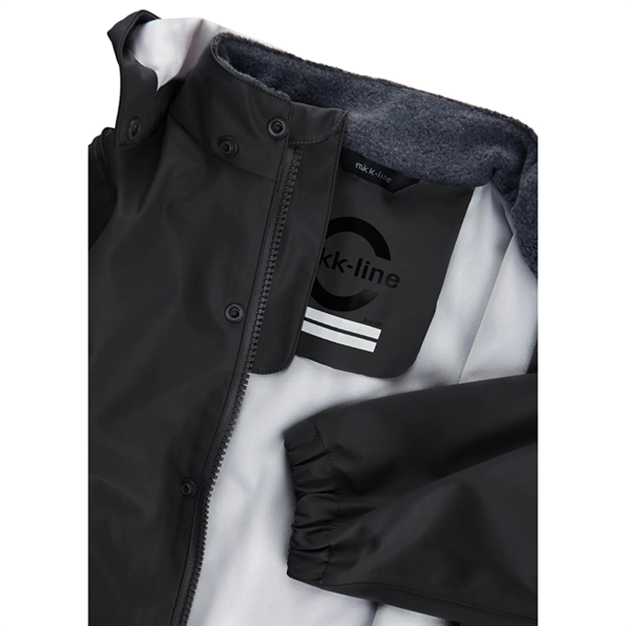 Commuter Look Mikk-Line Rainwear Jacket And Pants Black