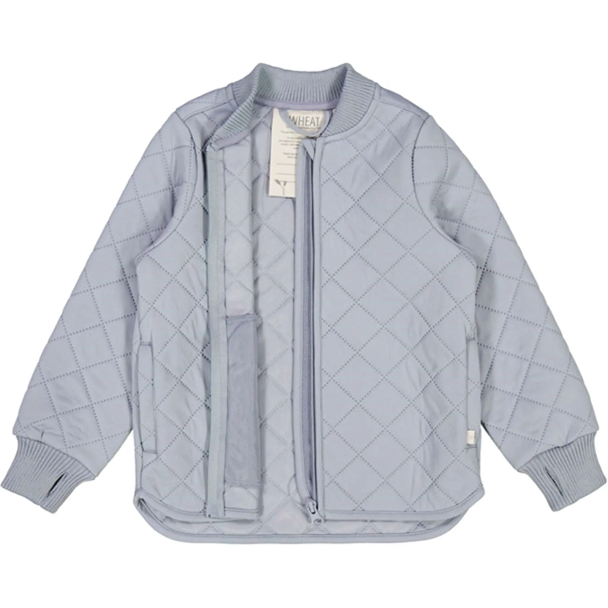 Wheat Thermo Dove Jacket Loui Cuffed-Sleeve Stand-Collar