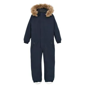 Elegant long-sleeve blouse Color Kids Total Eclipse Snowsuit w. Fake Fur