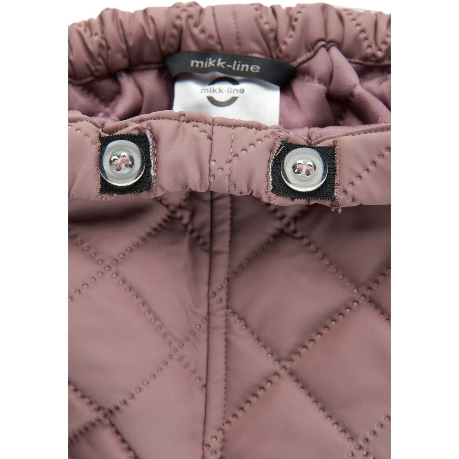 Mikk-Line Twilight Mauve Thermal Set Contrast-Lining Shimmer-Finish