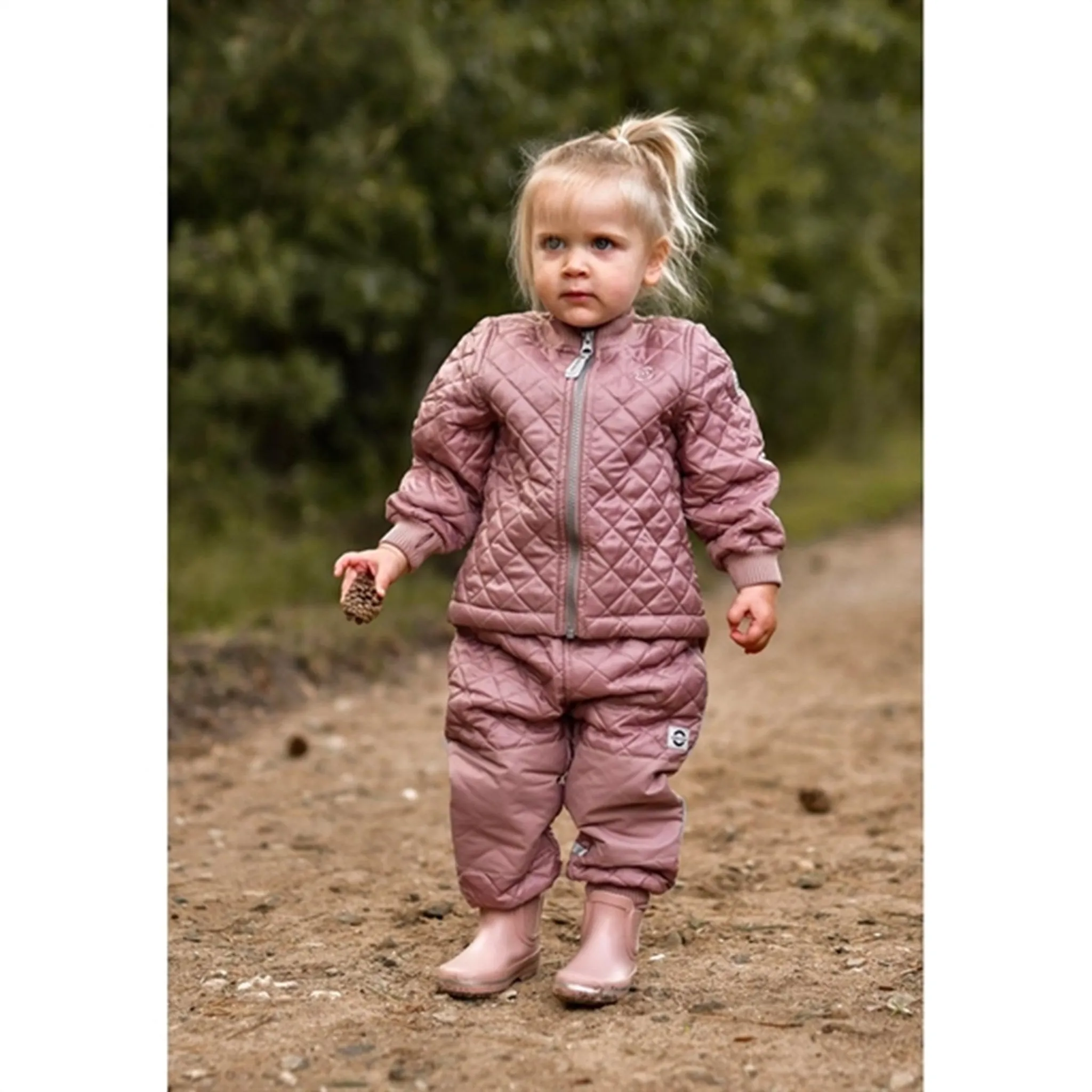 Mikk-Line Termos?t Basic Adobe Rose Stretch-Recovery Bright-colored top