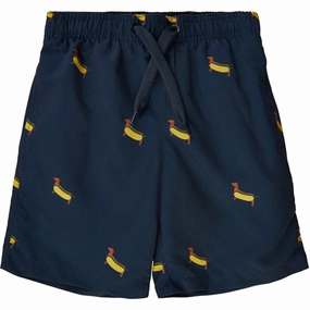 THE NEW Navy Blazer Fuller Swim Shorts Convertible Strap System