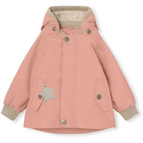 suitable for graduations Internal Security Pocket MINI A TURE WALLY Spring Jacket w/Fleece Lining Rosette Rose