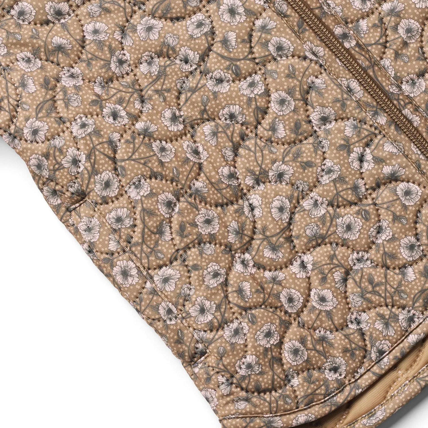 Wheat Caramel Anemones Thermo Jacket Loui Soft long-sleeve top Straight-Hem