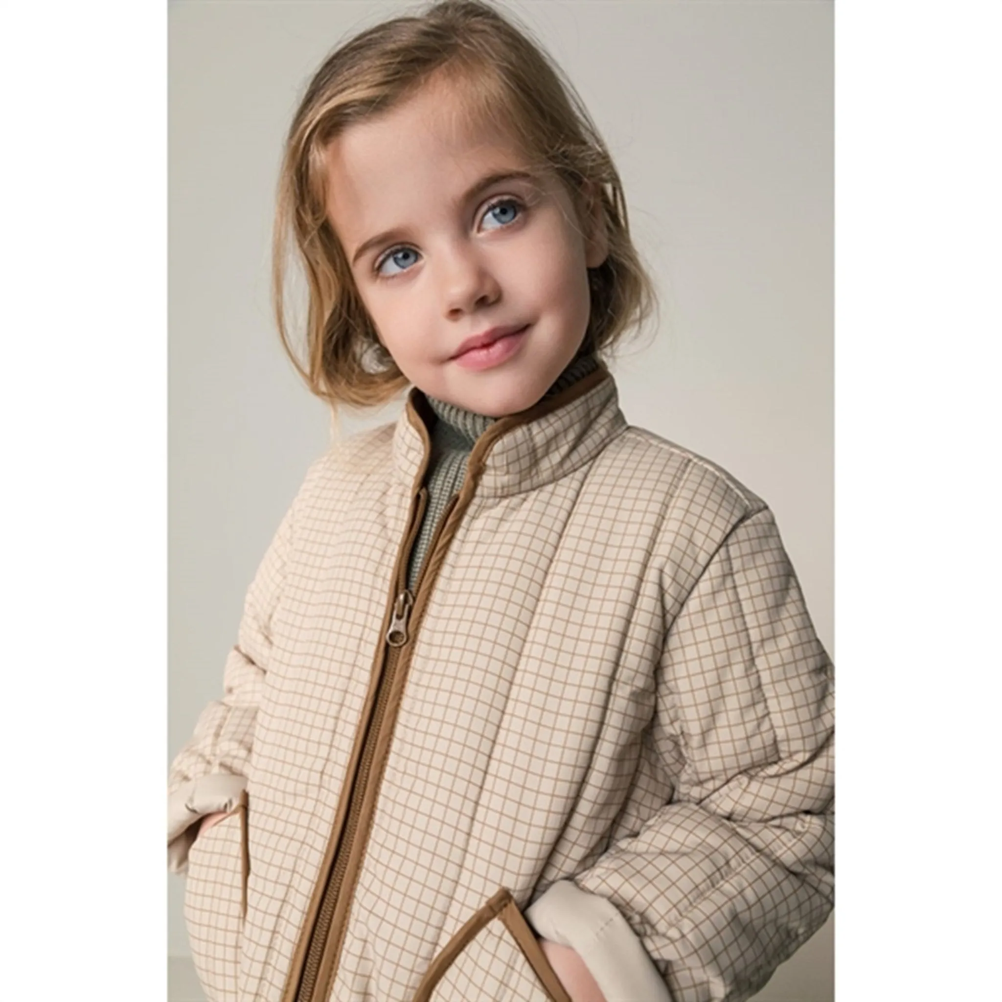 Classic button-up top MarMar Hazel Check Ojay Quilt Thermo Jacket