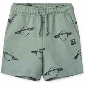 Easy Breezy Liewood Planets/Peppermint Gram Printed Sweat Shorts