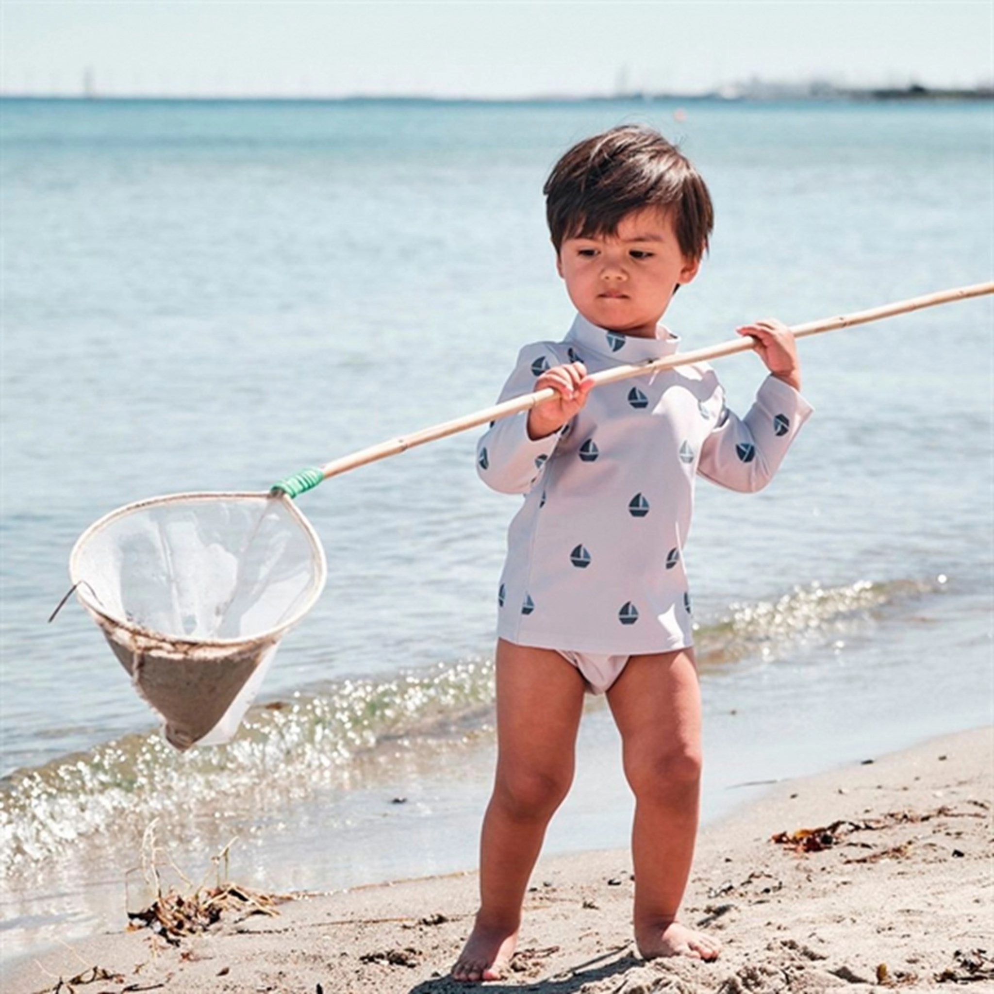 Petit Crabe Sand Boat Sydney Swim Shirt Bold Prints Trendy Vibes