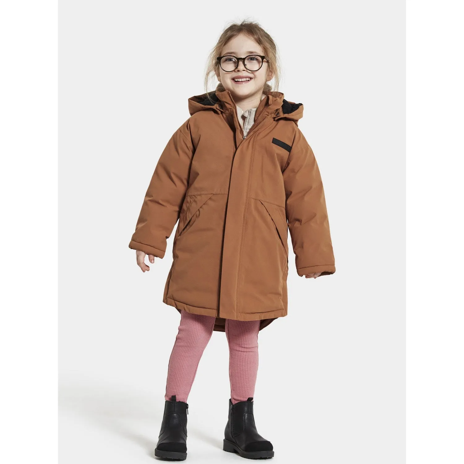 Tear Resistant Didriksons Acorn Brown Timon Kids Parka
