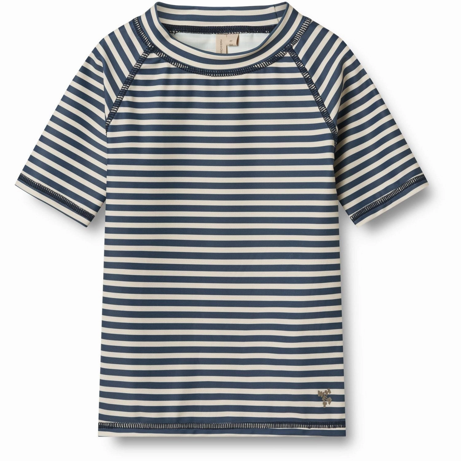 Wheat Blue Stripe Swim T-Shirt S/S Jackie Low Profile Seams